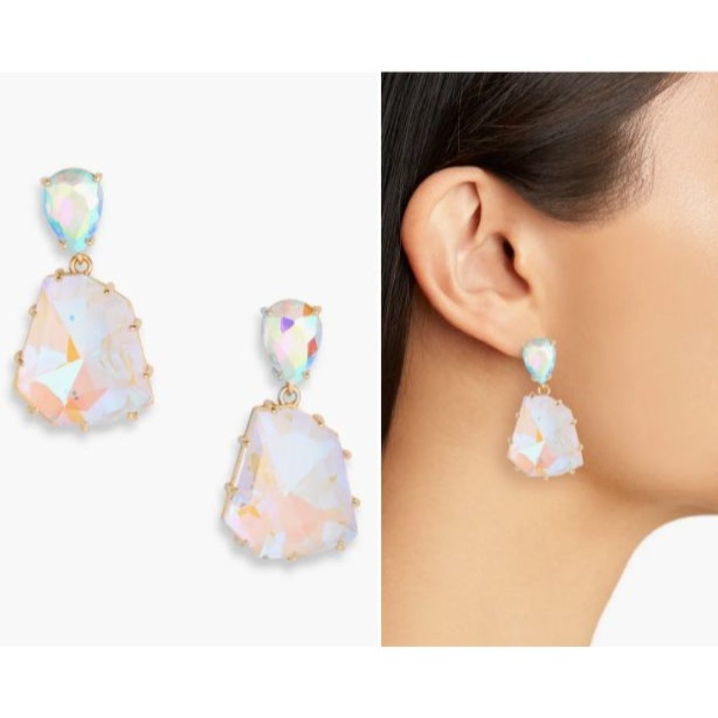 Crystal Linear Drop Earrings By Cara 12$